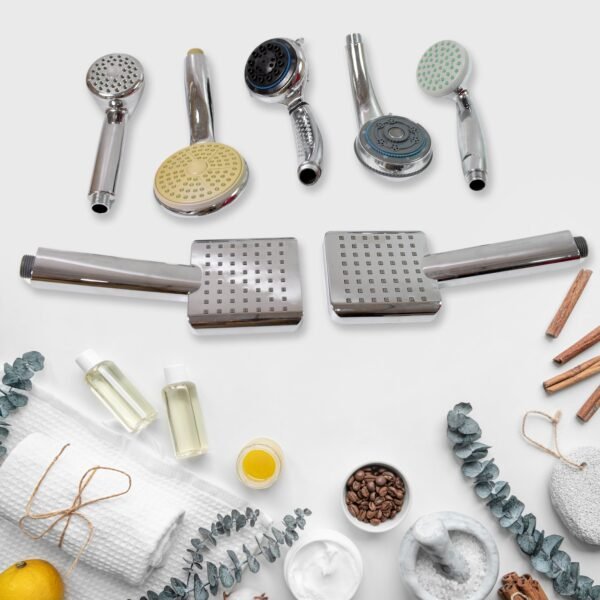 04_31c41401-baa9-4323-b463-5aee1209c7e5.jpg Plastic High Pressure Handheld Shower Head (1 Pc / Mix Design & Size)