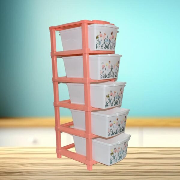 Plastic Smart Wonder Drawer Home Storage & Organization (5 Layer / 1 Pc)