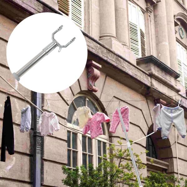 04_3a251f25-ab8c-4948-99ad-09f4f402a30c.jpg Stainless Steel Telescopic Pole Clothes Hooks Hanger (1 Pc / 155 cm)