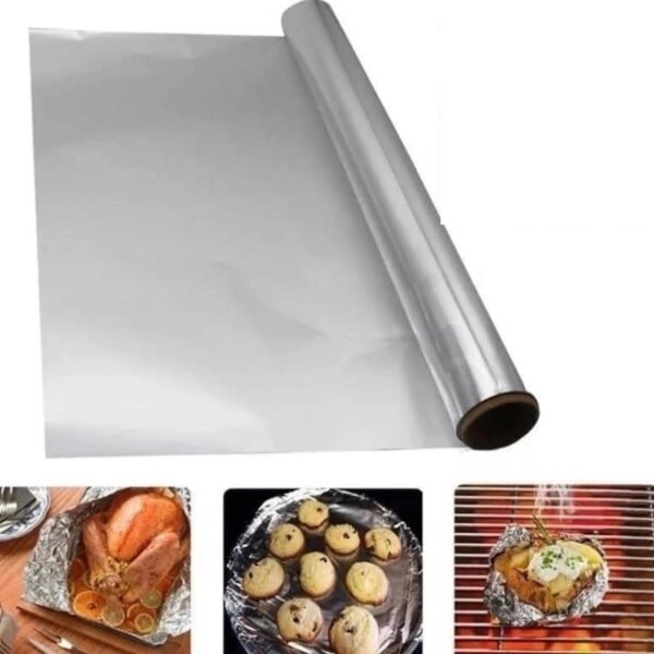 Premium Food Grade Aluminum Foil Roll Heavy Duty  Thick Foil for Baking 72 Mtr 1 Pc