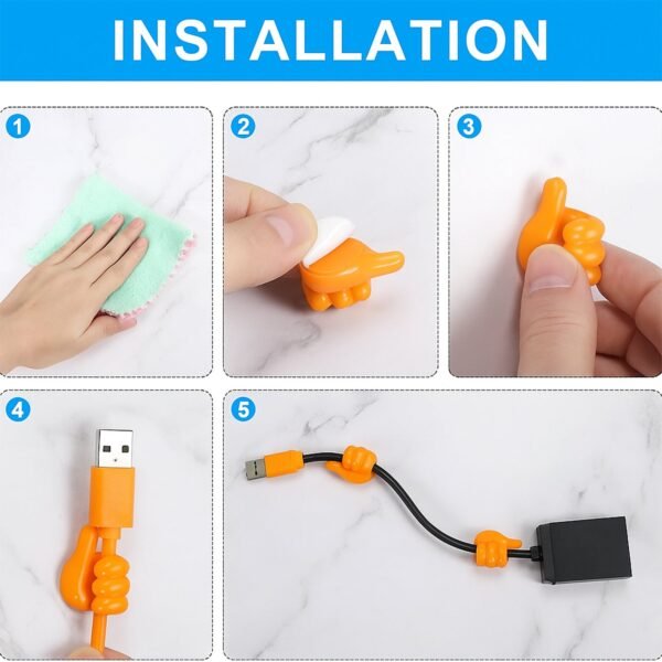 04_3b906a32-1cb6-4169-86e2-1a31f332d929.jpg Orange Multifunctional Multi functional Hand Shape Wall Clip Hanger Keys Cable Holder