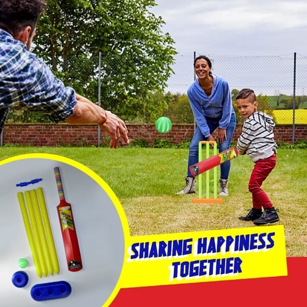 Plastic Cricket Set with Stump,Ball and Bat Kit