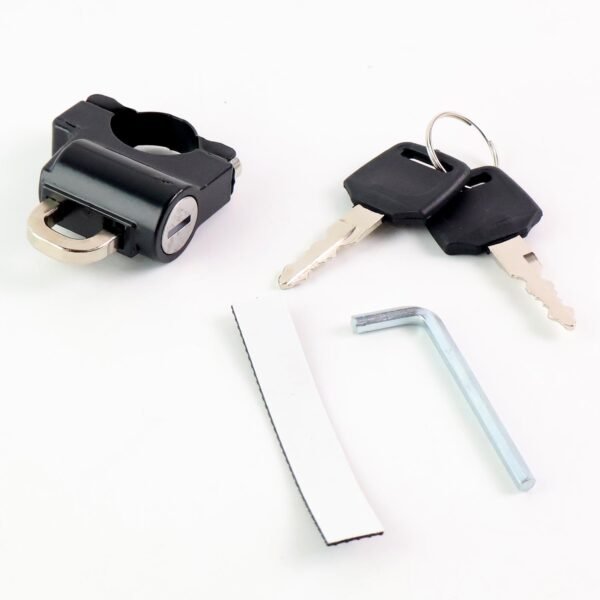 Heavy-Duty Helmet Lock for Motorcycle