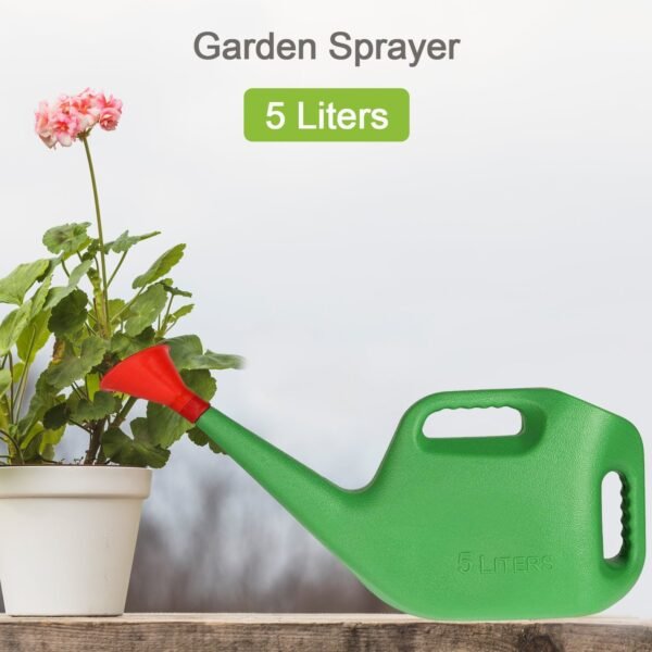 Plastic Watering Can Water Sprayer Sprinkler Plants Indoor Outdoor Gardening, 5 LTR