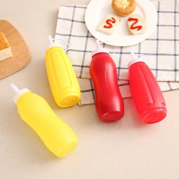 04_41082e1c-6dc5-4ca1-b796-b1ce466cb311.jpg Plastic Squeeze Bottle Ketchup Mustard Honey Sauce Dispenser Bottle ( 2 Pc Set )