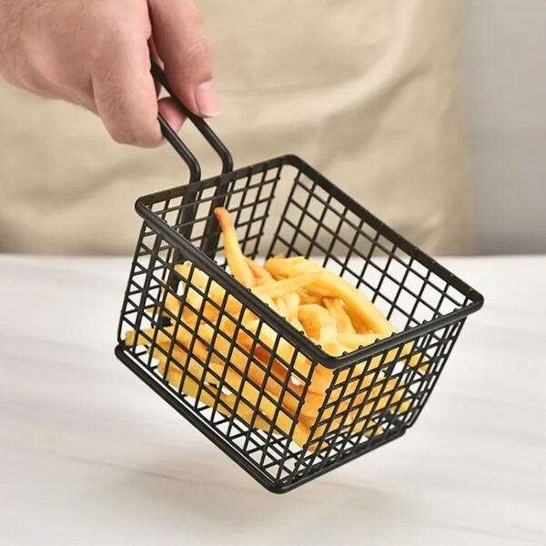 frying baskets for chips Stainless Steel Snack Basket Potato Mesh Strainer Basket