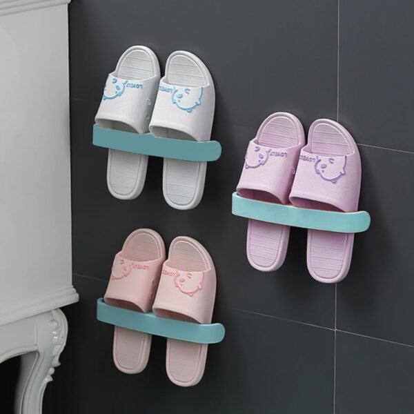 04_44e53844-85cb-49f4-b80e-3efeb3868534.jpg Bathroom Towel Slipper Hanging Rack Self Adhesive Wall Mounted (1 Pc)