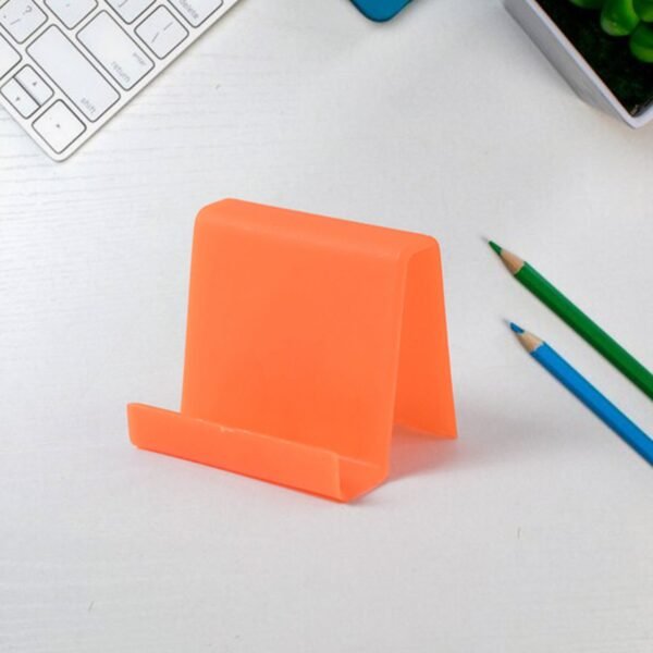 04_466b6638-0bce-48fb-90ca-095ab1ab3622.jpg Durable Plastic Mobile Phone Stand with Angled Support (1 Pc / Mix Color)
