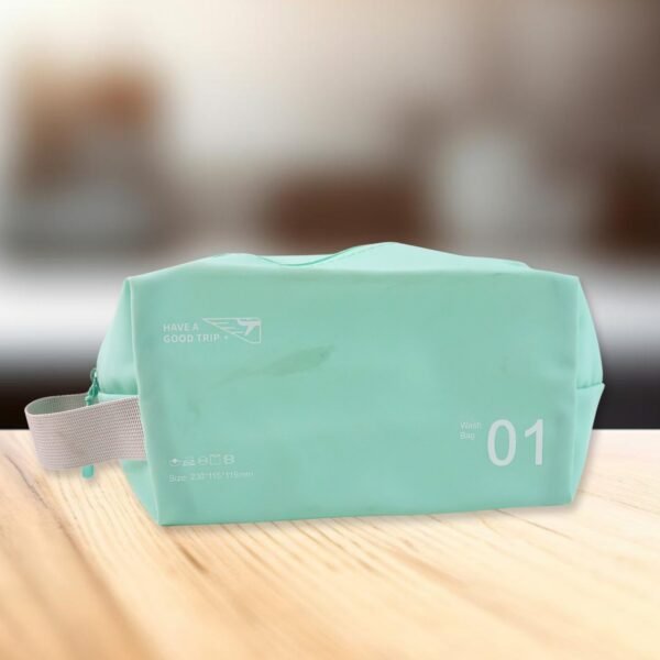 Waterproof Travel Toiletry Wash Bag /  Pouch with Zipper Side Handle - (1 Pc)