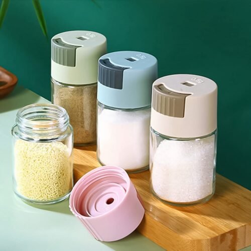 Adjustable Spice Dispenser Glass Jar(1 Pc)