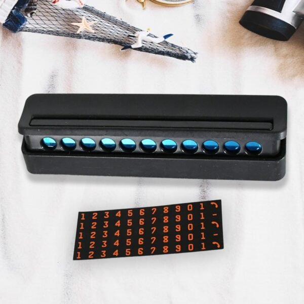 Temporary Car Parking Mobile Number Display with Magnetic Numbers Stickers  (1Pc)