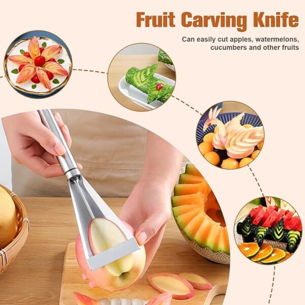 04_4b821db5-5d01-429f-b620-b469c7192cb9.jpg Stainless Steel Fruit Carving Knife - V Shape Channel Knife Tool (1 Pc)