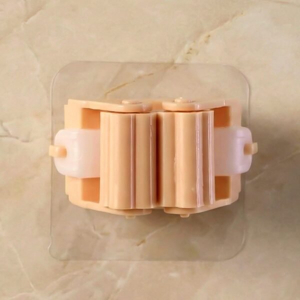 Wall Mounted Self-Adhesive Mop and Broom Holder (1 Pc)