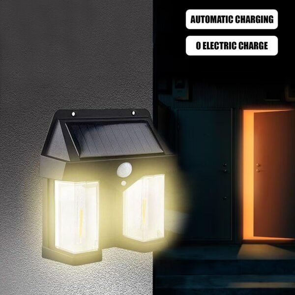 Outdoor Solar Wall Lamp Waterproof High Quality Induction Garden Night Lamp 1 Pc