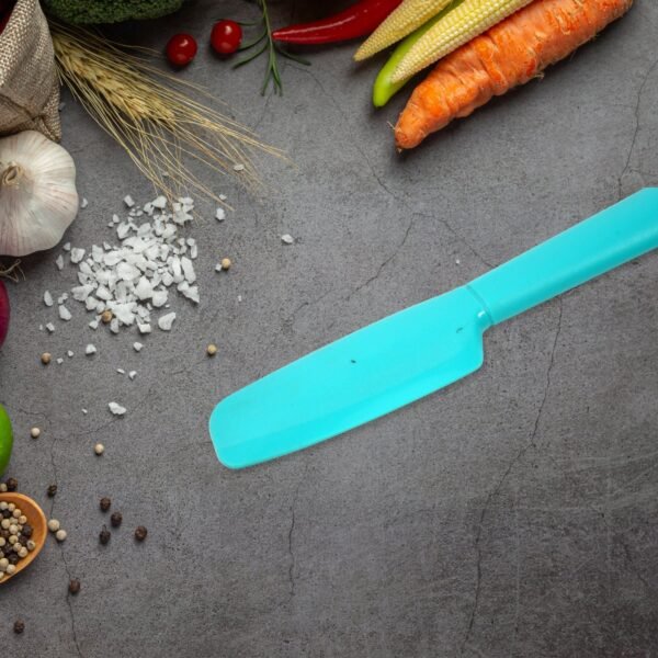 Silicon Non-Stick Heat Resistant Kitchen Spatula & Butter Knife Flexible Rubber Scrapers