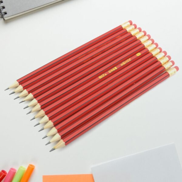 Wooden Pencil Set Multi-Use Wooden Graphite Pencils for Art, School (13 Pc Set)