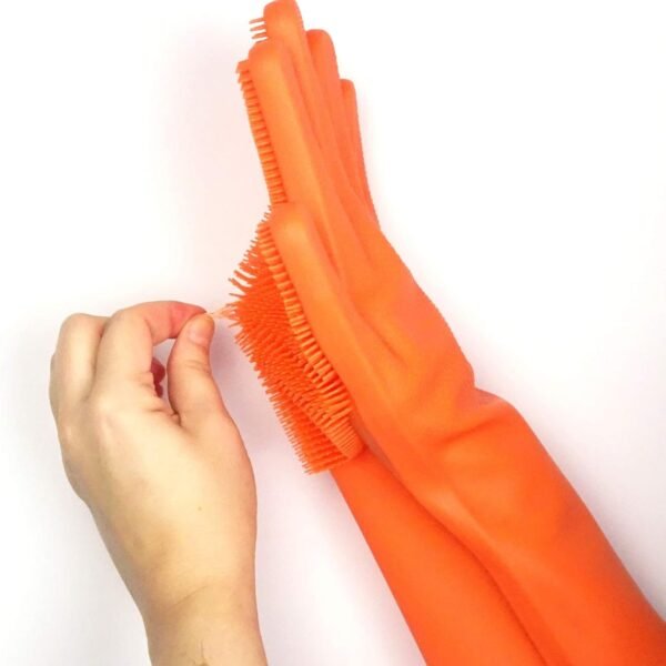 Silicone Glove with Multi Function Blade for Cutting Cleaning Vegetables 1 Pc