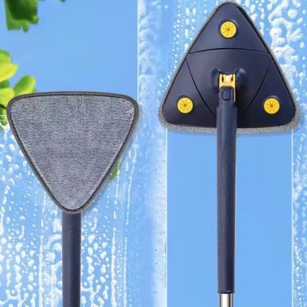 04_52c2ffb5-91fc-4a1c-9468-5e9eac224289.jpg Rotatable Adjustable Triangle Cleaning Mop Triangle Mop with Long Handle(1 Pc)