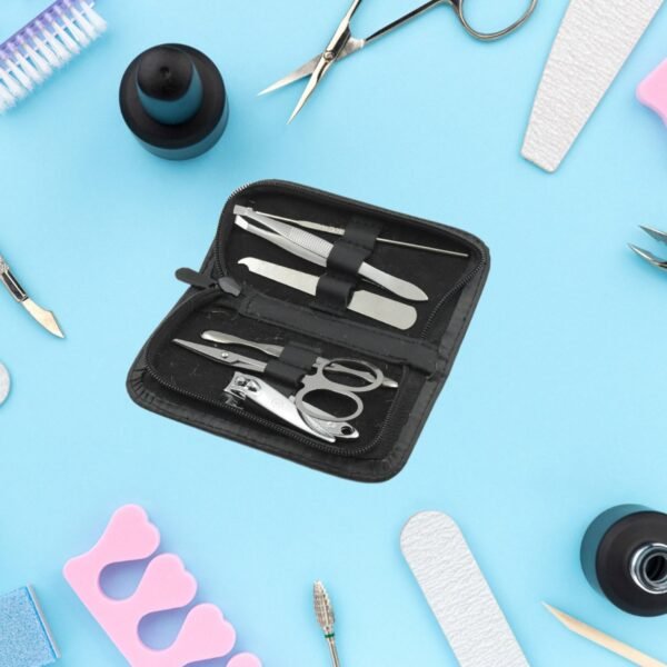6-Piece Nail Clippers Kit with Travel Case – Professional Manicure SetStainless Steel