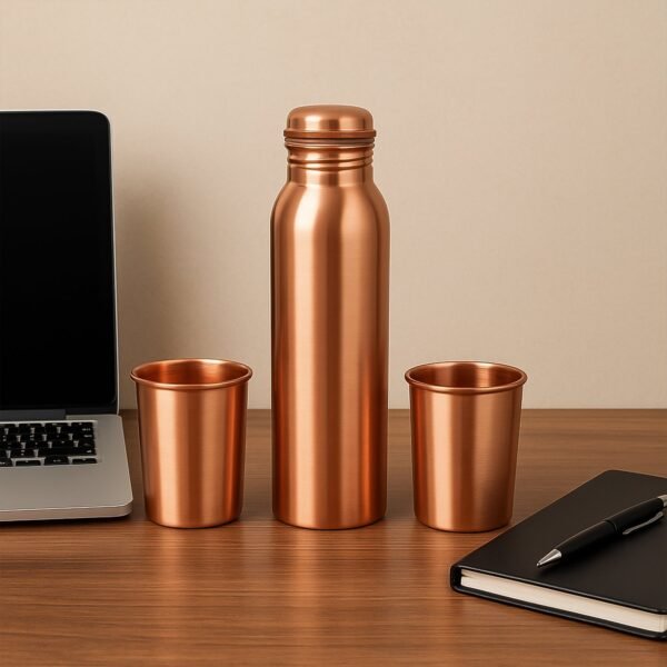 04_55378435-ed12-4e35-91a6-c79de50494c6.jpg Copper Water Bottle 2 Glasses with Gift Box (3 Pcs Set)