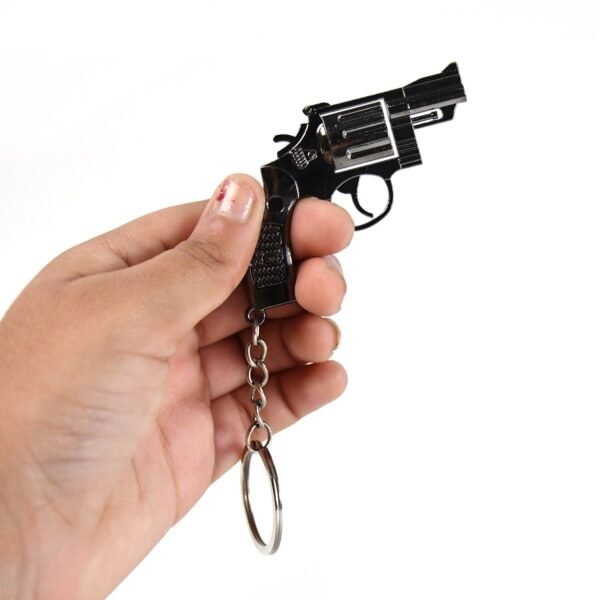 Gun Keychain Metal Weapon Key Rings Pendant for Men,(1 Pc / Mix Design)