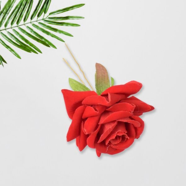 04_57f73e29-9004-4a25-abd7-bf20217af7f7.jpg Hair Clip Red Rose Bridal Hair Pins Rose (12 Pcs Set / Red Color Only)