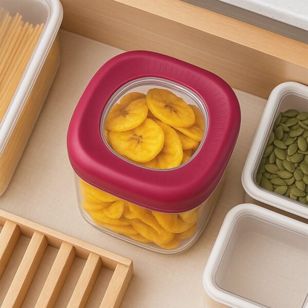 Supermom Transparent Twist Lock Kitchen Storage Container Set (Approx 800ML & 2Pc)