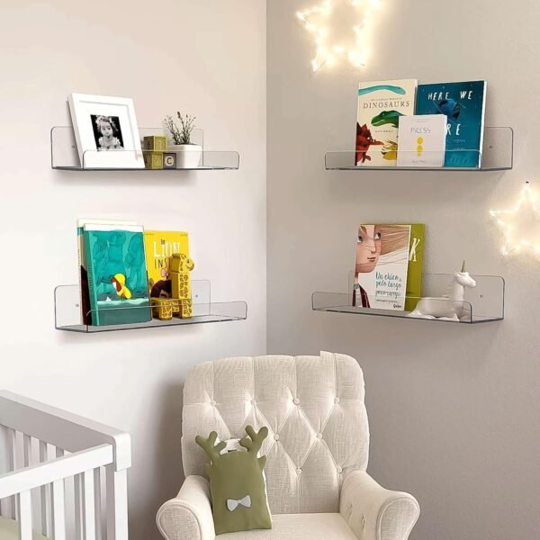 04_5a5ec1b3-9b7c-47b3-9a03-9cad77c9e36f.jpg Acrylic Shelves, Clear Shelves Wall Mounted (38×11 Cm / 1 pc / With 2 Screw)