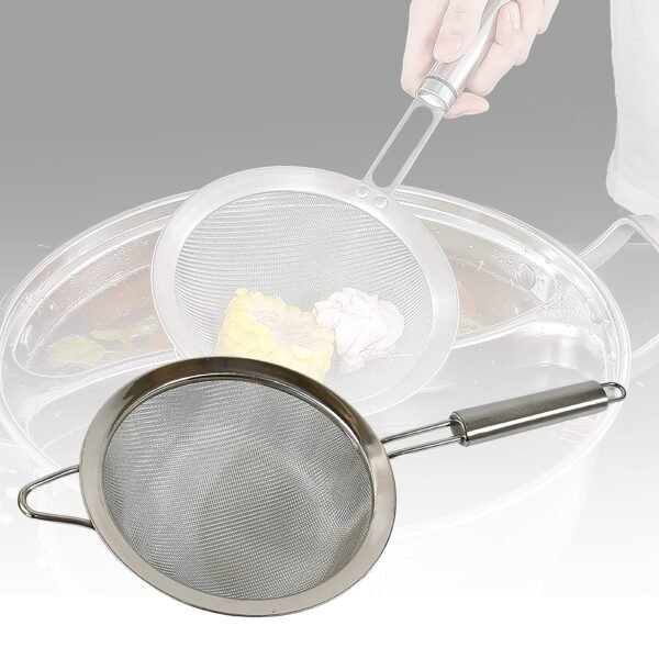 Mesh Sieve Quality Stainless Steel Fine Mesh Strainer with Sturdy Handle and Hook