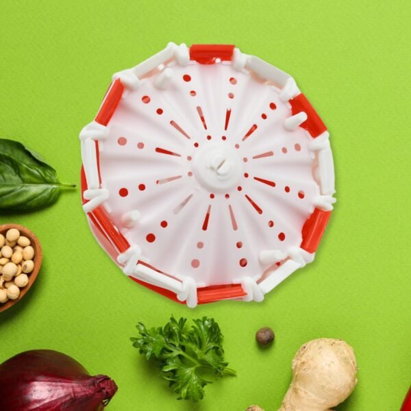 Folding Fruit Basket Hanging Stand – Lotus Shape Tray for Fruits & Vegetables (1 Pc)