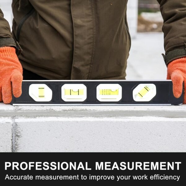 04_5d5bf0d3-aeaf-4ada-9953-a5e092c99aea.jpg Professional Aluminum Spirit Level Measuring Tool (1 Pc)
