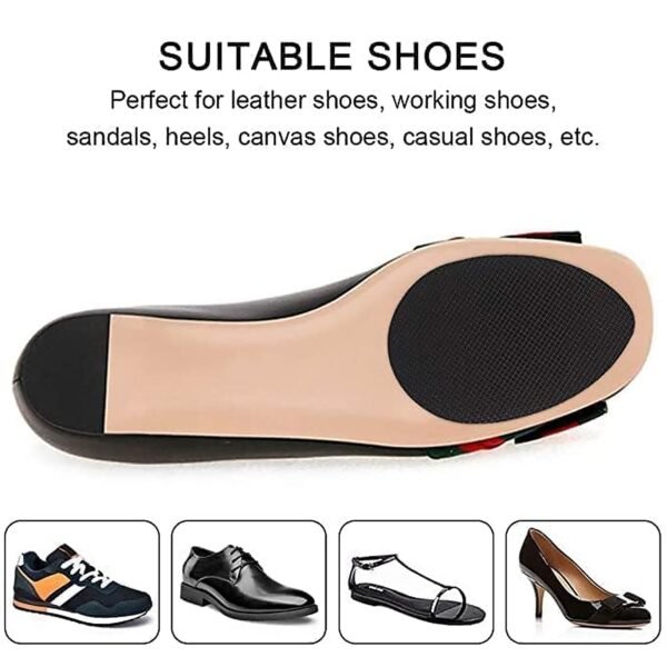 Non-Slip Shoe Pads, Rubber Shoe Sole Protector Pads,  for Ladies Shoes, High Heels