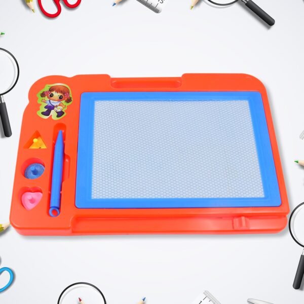 04_5e75f9ae-8cd7-413a-b0ad-2a6e813269f9.jpg Magnetic Slate Sketch Pad / Board for Kids (1 Pc / 27 × 19 Cm)