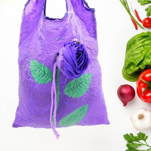 04_61a4df60-862e-41fc-bc0b-a2dd1b666852.jpg Foldable Nylon Shopping Bag (Rose Design): Reusable, Eco-Friendly (1 Pc)