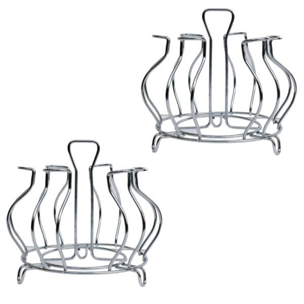 Stainless Steel Glass Holder Glass Hanging Organizer Kitchen Bars Pubs (MOQ :- 2 Pc)