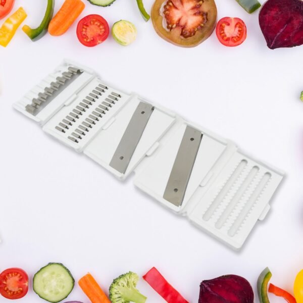 04_666cf3d5-a171-462e-b6a9-816b471af437.jpg Vegetable Slicer Cutter - 6 Blades Kitchen Accessories (1 Set)