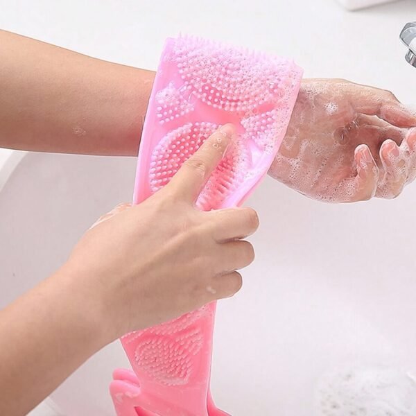 Silicone Body Back Scrubber – Double-Sided Bath Brush for Deep Cleaning