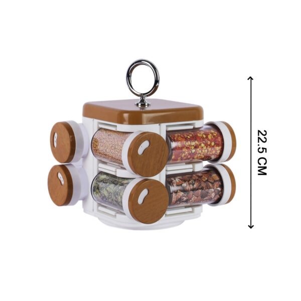 04_6c2b9cc7-925c-403b-a434-765f1b9e96eb.jpg Ganesh Storewell Plastic Spice Rack - Set of 8