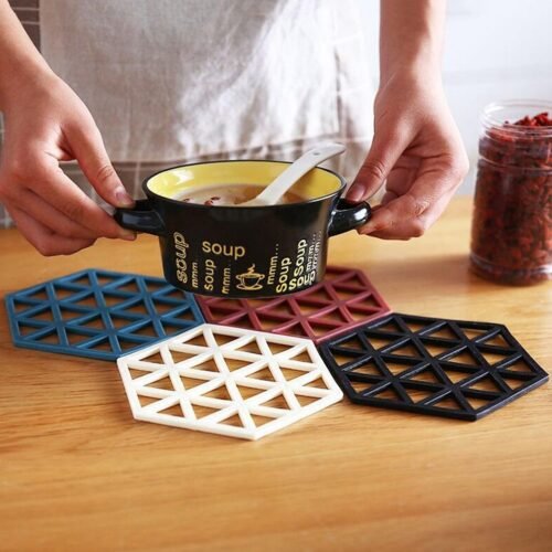 Tea Coaster Non-Slip Placemat High Temperature Insulation Pad Hollow Pot Mat