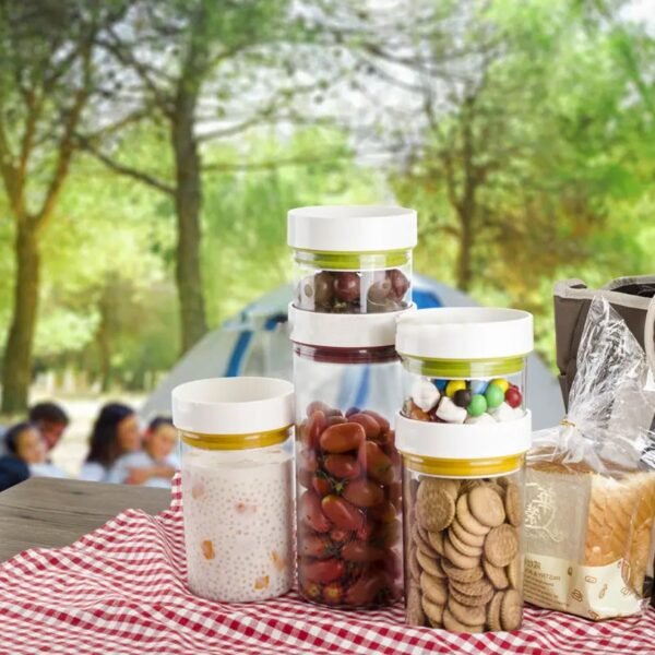 04_6cb1f533-0219-4c22-bacd-57ae4c3cd48d.jpg Multipurpose Plastic Transparent Storage Containers Masala Box Dabba Spice, Plastic Masala Spices Container Set Capacity With Airtight Lid Kitchen Pantry Organizer For Salt Mukhwas Box With Tray (8 Pc Set)