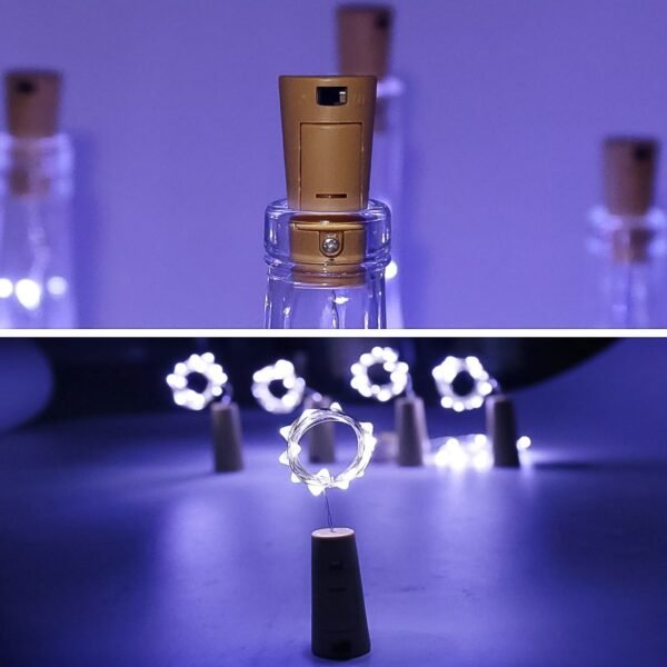 04_706a0f4c-8fc2-4fad-a735-80470e7df369.jpg Wine Bottle Cork String Light | Multi LED / 2M Cable (White / 1 Pc)