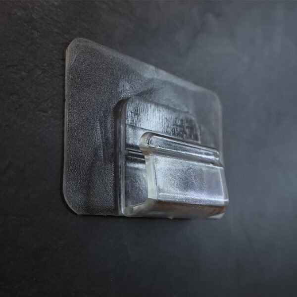 Heavy-Duty Transparent Wall Hook with Seamless Adhesive Backing (1 Pc)
