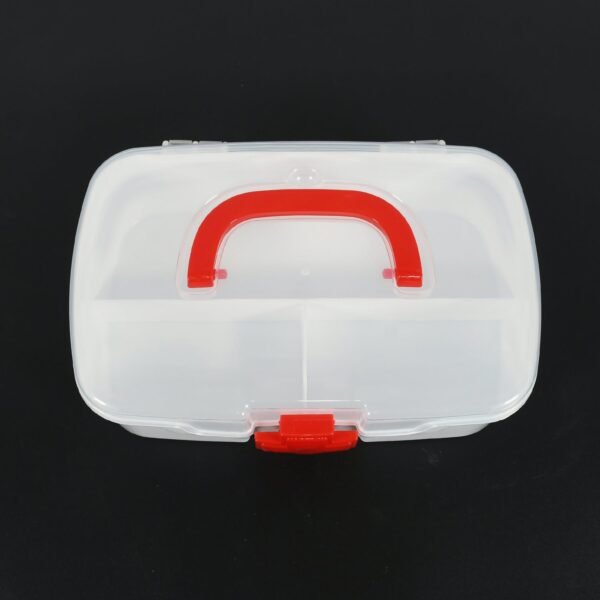 04_722d9baa-0123-48d0-a402-cb49f9dff34c.jpg Portable Medical Storage Box with Handle & Transparent Lid (1 Pc)