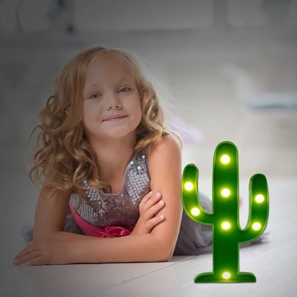 04_7444492c-051a-4ae0-b47a-89f3a20332c5.jpg LED Cactus Light, LED Desk Lamp, LED Table Lamp (1 Pc / Battery not Included)