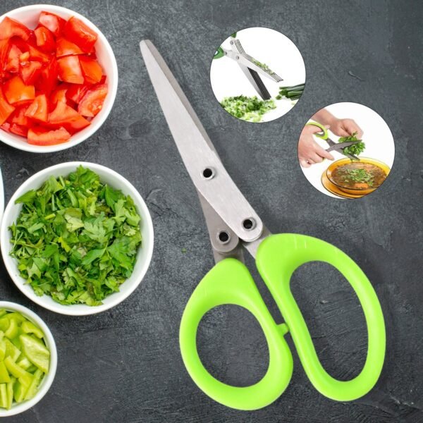 04_7659674f-234c-4bf7-930a-55e3367f0e4a.jpg Premium 5 Blade Multipurpose Herb Scissors (1 Pc)