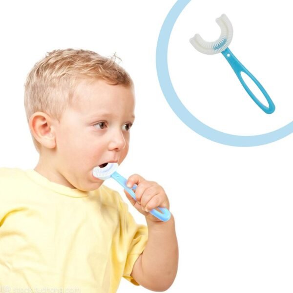 Kids U-Shaped Toothbrush - Easy Cleaning for Toddlers & Children