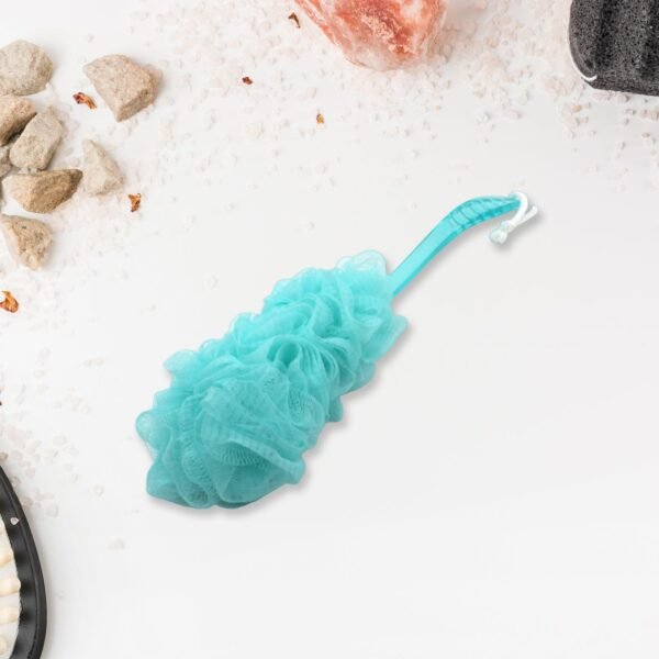 Loofah Back Scrubber with Long Handle, Soft Nylon Mesh Bath Brush (45 Cm)
