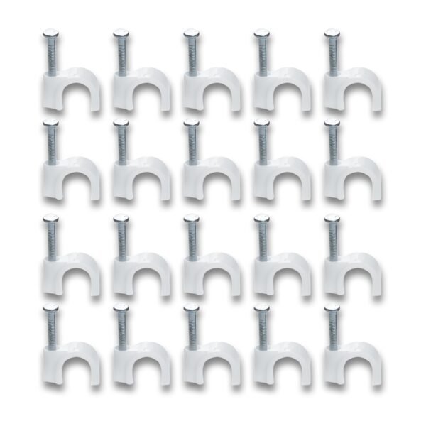 04_7eea5002-1b9b-44f4-a67d-d79e6323c833.jpg Wire Wall Clips, Plastic Cable Clips Round Wire Pins with Steel Nail (20 Pcs Set)