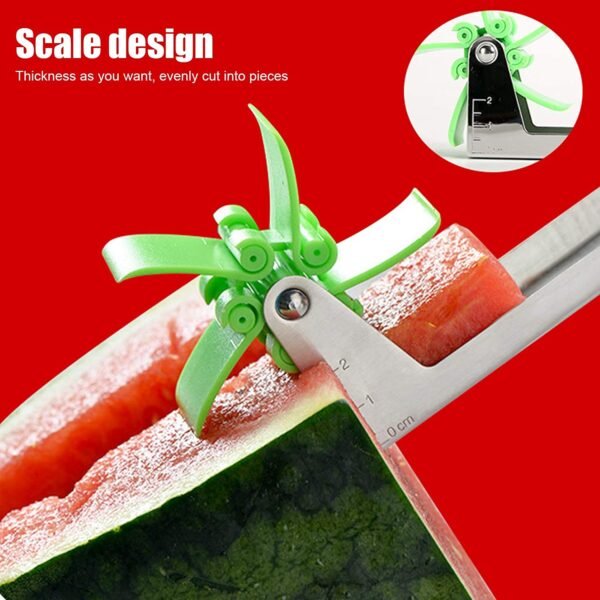 Stainless Steel Washable Watermelon Cutter – Windmill Slicer & Peeler