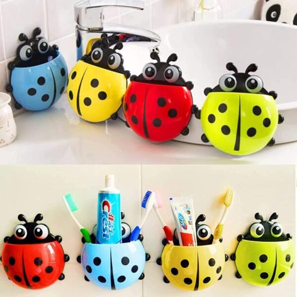 04_82fcf6c0-ab55-420e-8cc3-9a324df70ef4.jpg Ladybug Toothbrush Holder (1 Pc)